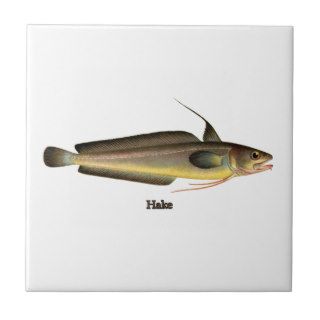 Hake Fish Logo Ceramic Tiles