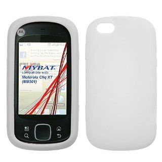 Solid Skin Cover (White) for MOTOROLA MB501 (Cliq XT) Cell Phones & Accessories