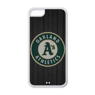 Custom MLB Oakland Athletics Inspired Design TPU Case Back Cover For Iphone 5c iphone5c NY509 Cell Phones & Accessories
