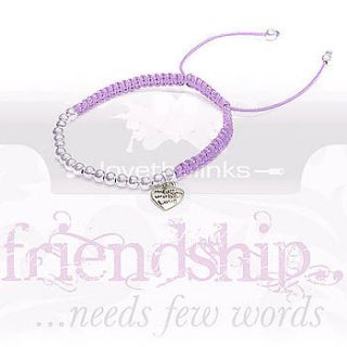 heart charm friendship bracelet by lovethelinks
