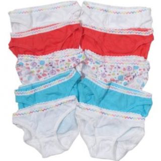 Fruit of the Loom Girls Bikini Cotton Panties 10 Pack (4 16 Years) Assorted, 8 Briefs Underwear Clothing
