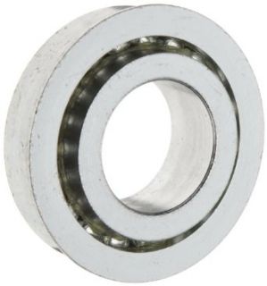 The General 33408 01 Unground Flanged Series Bearing, Open, No Snap Ring, Inch, 3/4" ID, 2" OD, 0.563" Width, 1384 lbs Dynamic Load Capacity Ball Bearings