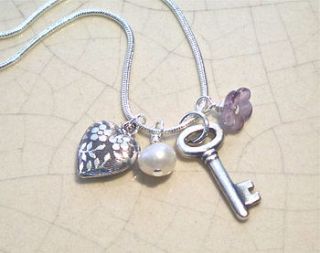 charm key necklace by eve&fox