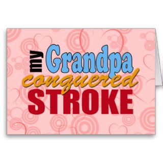 My Grandpa Beat Stroke Thank You Card