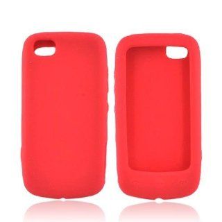 For LG Sentio GS505 Silicone Skin Case Cover RED Cell Phones & Accessories