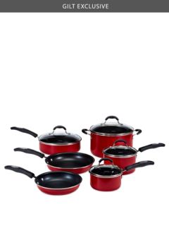 Red Cookware Set (10 PC) by Cuisinart