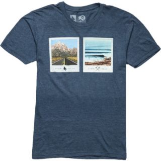 Hippy Tree Polaroid T Shirt   Short Sleeve   Mens