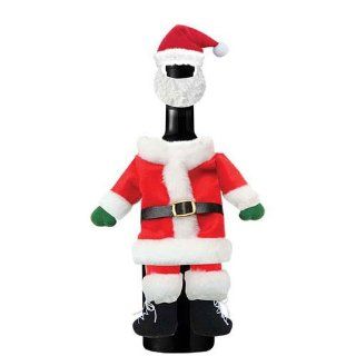 Santa Wine Bottle Outfit Felt Hostess Gift   Gift Wrap Bags