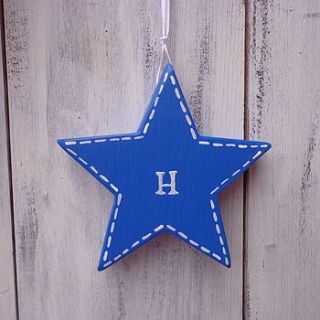 alphabet/number star decoration by giddy kipper