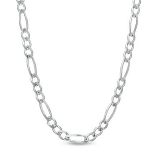 Sterling Silver 7.0mm Figaro Chain Necklace   22   Zales