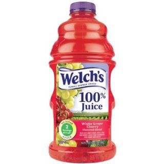 Welch's 100% White Grape Cherry Juice, 64 Ounce Bottles (Pack of 8)  White Grape And Cherry Juice  Grocery & Gourmet Food