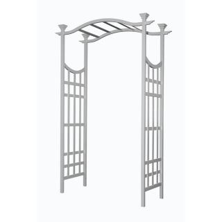New England Arbors 53 in W x 83.5 in H Semi Glossy White New England Garden Arbor