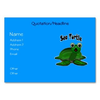 Sea Turtle Business Card Template