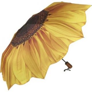 Galleria Sunflower Bloom Folding Umbrella   Sunflower Bloom Clothing