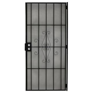 Gatehouse Magnum Black Steel Security Door (Common 36 in x 80 in; Actual 38.5 in x 81 in)