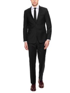 Textured Tonal Herringbone Suit by Elie Tahari Suiting