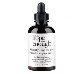 philosophy when hope is not enough serum, 4 oz —
