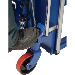 Vestil Hefti-Lift — Hydraulic Lift/Positioner, Foot Pump, 300-Lb. Capacity, Model# HYD-5-EP  Foot Operated Load Lifts
