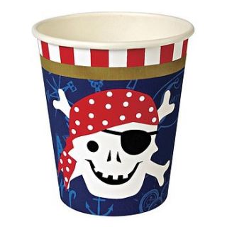 ahoy there pirate paper cups by posh totty designs interiors