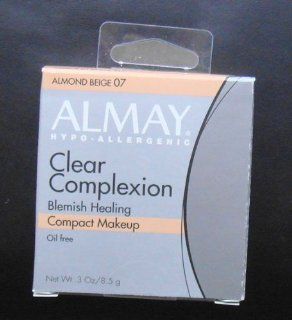 Almay Clear Complexion Blemish Healing Compact Makeup Almond Beige 07  Foundation Makeup  Beauty