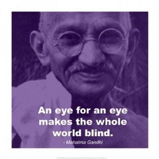 Gandhi   Eye For An Eye Quote Poster (14.00 x 14.00)   Prints
