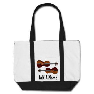 Personalized Violin Music Tote Bag