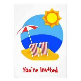 Sunshine Beach Day Invitations