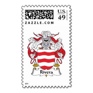 Rivera Family Crest Postage Stamp