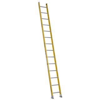 Werner 14 ft Fiberglass 375 lb Type IAA Straight Ladder