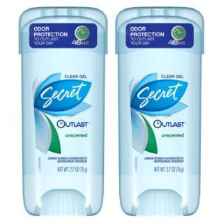 Secret® Outlast™ Unscented Deodrant   2.7 oz