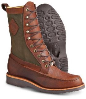 Men's Chippewa 10" Upland Moc   toe Boots Mahogany, MAHOGANY, 8.5 Shoes