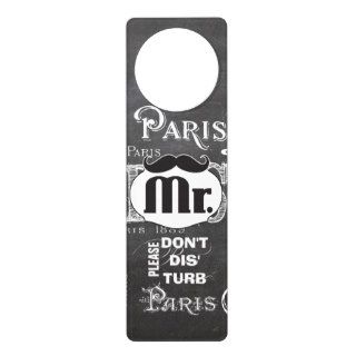 Paris OR BUST Typography France Wedding Door Hangers