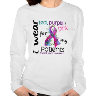 Thyroid Cancer I Wear Ribbon For My Patients 43 Tees