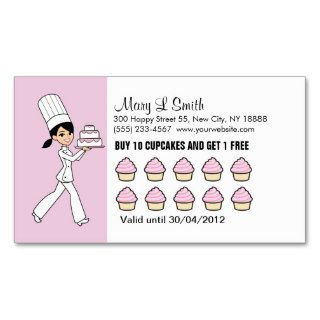 Cupcake reward card 2 business cards