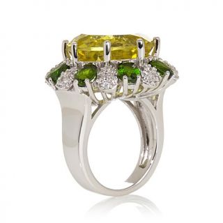 Colleen Lopez "Flourish of Fancy" 18.89ct Lemon Quartz and Multigemstone Sterli