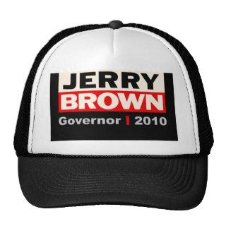 Jerry Brown 2010 Trucker Hats