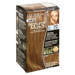 L'Oreal Natural Match Hair Color, 7C Dark Ash Blonde  Chemical Hair Dyes  Beauty