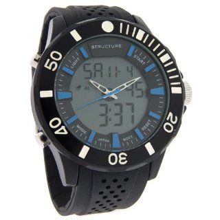 Structure by Surface Mens 51mm Digital Alarm Chrono Rubber Watch 32737 Watches