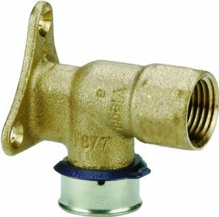 Viega 84646 PureFlow Bronze PEX Press Fire Sprinkler Drop Ear Elbow and Angled Adapter with Female 3/4 Inch by 3/4 Inch by 1/2 Inch Press x Female NPT   Pipe Fittings  