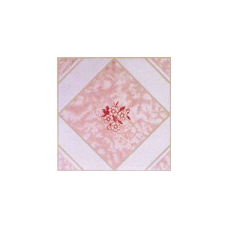12 x 12 Vinyl Tile in Pink Flower