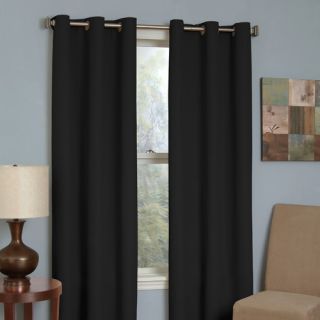 Microfiber Grommet Window Curtain Single Panel