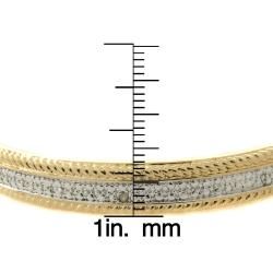 Finesque 14k Gold Overlay Diamond Accent Bangle Bracelet Finesque Diamond Bracelets