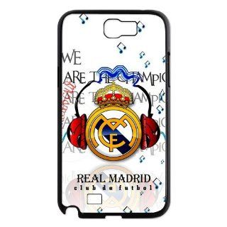 Custom Your Own Samsung Galaxy Note 2 N7100 Case design with Real Madrid Football Club LOGO Personalized Real Madrid SamSung Note 2 Case Cover Cell Phones & Accessories