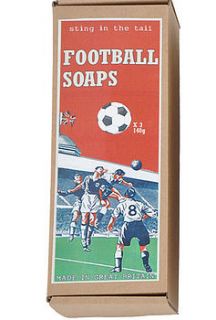 football and rugby shaped soap by thelittleboysroom