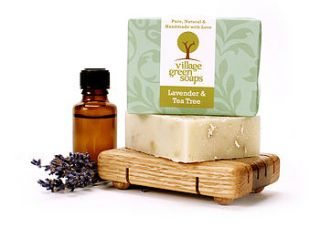 lavender and tea tree soap by village green soaps