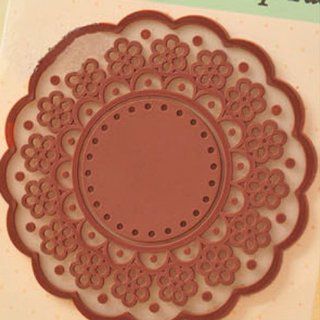 ChineOn Silicone Soft Rubber Coaster Cup Mat Pad for Hot Mug Glass Plate(Brown) Kitchen & Dining