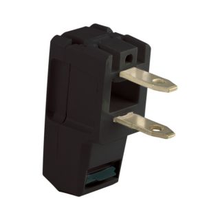 Cooper Wiring Devices 15 Amp 125 Volt Black 2 Wire Plug