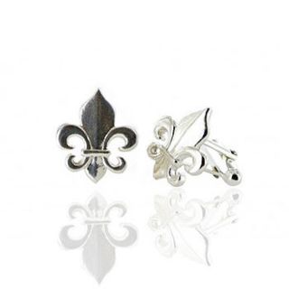 fleur de lys cufflinks by amadoria