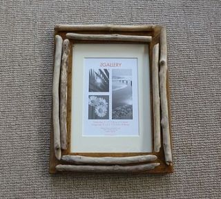 medium driftwood photo frame by wild seed