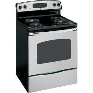 GE Freestanding 5.3 cu ft Self Cleaning Electric Range (Stainless Steel) (Common 30 in; Actual 29.875 in)